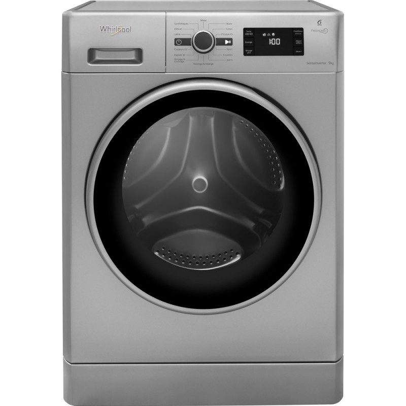 LAVE LINGE FRONTALE WHIRLPOOL 9KG -1200TR -SILVER