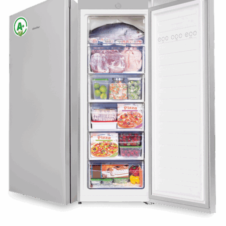 CONGÉLATEUR VERTICAL SIMFER - FS6211 A+S - DE FROST - 200 L - SILVER
