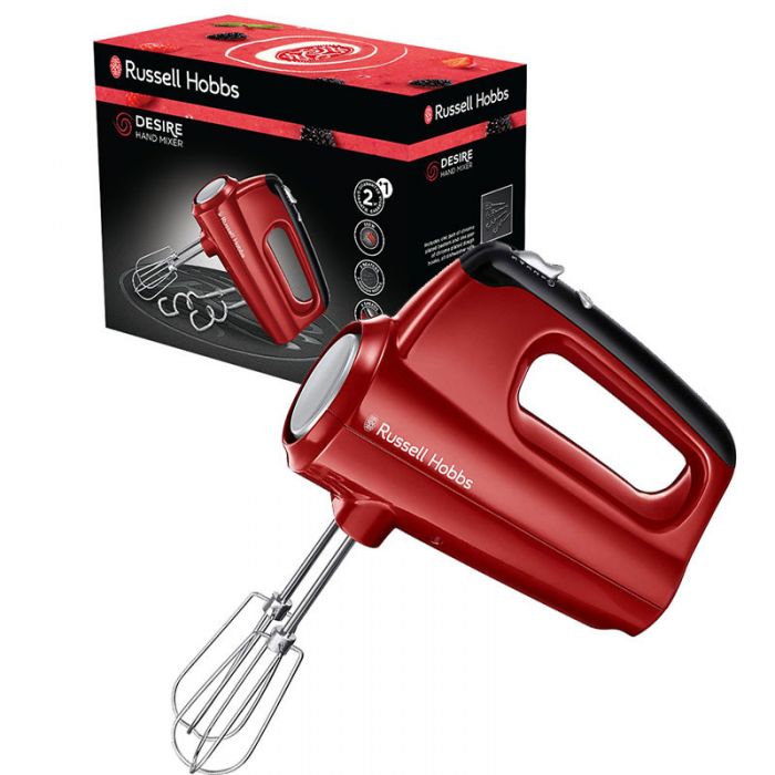 BATTEUR RUSSELL HOBBS DESIRE - 24670- 350W- Rouge