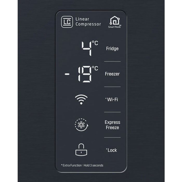 RÉFRIGÉRATEUR LG GC-Q22FTQEL 595L SIDE BY SIDE NOIR – Image 10